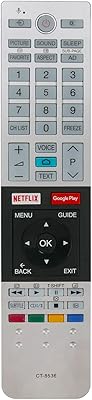 Nouvelle télécommande de remplacement ct-8536 pour toshiba uhd android 58u7880az u7880*series