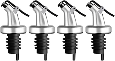 4 pièces bouchon d'huile à presser pour bouteille de sauce bec verseur