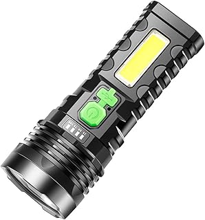 Lampe de poche led rechargeable, lampe de poche à énergie solaire 1000 lumens