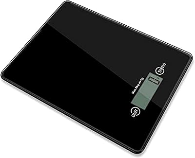 Balance de cuisine électronique multifonction 5kg surface en verre trempé grand