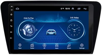 Autoradio stéréo 10,1 pouces avec lecteur mp5 android 8.1 compatible avec skoda octavia