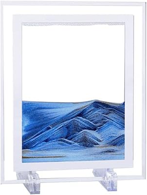Cadre photo d'art coloré en mouvement pour bureau - paysage de mer profonde