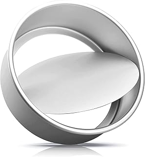 Moule à gâteau rond de 8", moule à gâteau amovible en alliage d'aluminium