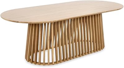 Table à manger ovale carson de homes r us, couleur chêne - 240
