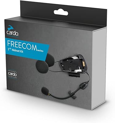 Kit audio et microphone cardo srak0035 (pour les modèles freecom), noir