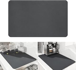 Tapis de sol en diatomées pour sécher la vaisselle avec protection anti-goutte