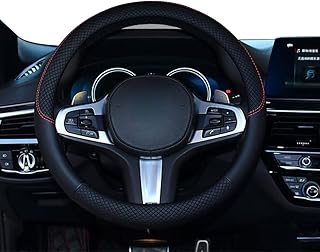 Couvre-volant de voiture en cuir aurete, couvre-volant de voiture universels, respirants, antidérapants
