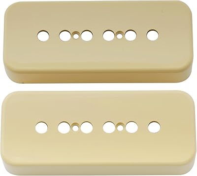 Couvre micros de guitare en plastique muselily p-90 pour gibson usa, crème