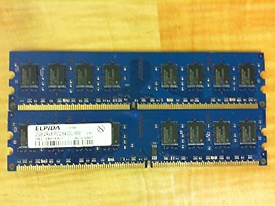 Elpida ebe21ue8affa-8g-f 2gb dimm de bureau ddr2 pc6400(800) unbuf 1.8v 2rx8 240p 256mx64
