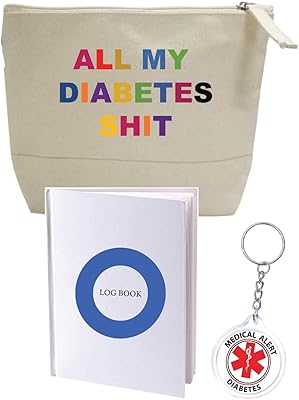 Coffrets cadeaux de sac de voyage drôle, tous les diabétiques s-hit organisateur de boîtier de glucomètre diabétique drôle et amusant + livre de glycémie pour enfants cadeaux grand-père grand-mère oncle oncle, m. Diaytar Sénégal : Des produits pour toute la famille à prix cassés