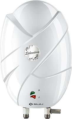 Chauffe-eau instantané bajaj splendora 3 kw capacité litres (geyser) blanc