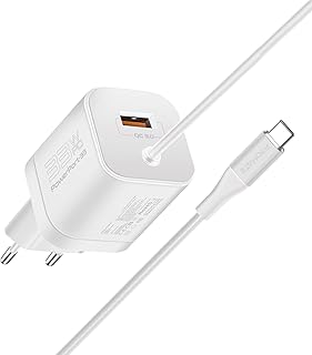 Chargeur usb type-c promate, adaptateur mural haut de gamme 33 w avec port