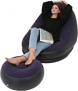 Canapé chaise longue gonflable g-storm avec pompe à air domestique et repose-pieds
