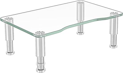 Support pour écran d'ordinateur avec hauteur réglable multimédia pour ordinateur ordinateur portable