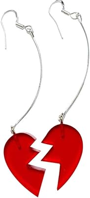 Boucles d'oreilles officielles otaku red heart polnareff copslay - paire, taille unique