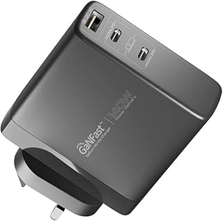 Chargeur promate usb-c gan 140 w avec port d'alimentation 140 w type c 3.1, port d'alimentation usb-c 3.0 100 w, port usb 3.0 qc 30 w pour macbook pro et iphone 13, gan charge-140 watt uk. Diaytar Sénégal : Large gamme, petits prix, grande satisfaction