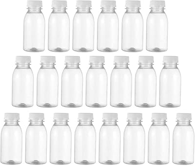 Todmummy 30 pièces bouteilles de jus en plastique vides de 100 ml