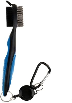 Tête de brosse à rainures de golf polyvalente double face avec porte-clés