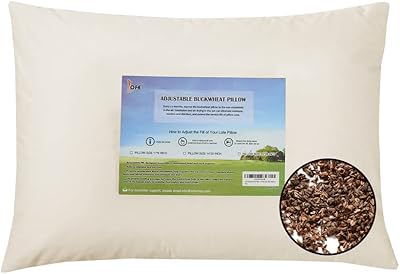 Oreiller de couchage en sarrasin biologique lovi taille standard 20"
