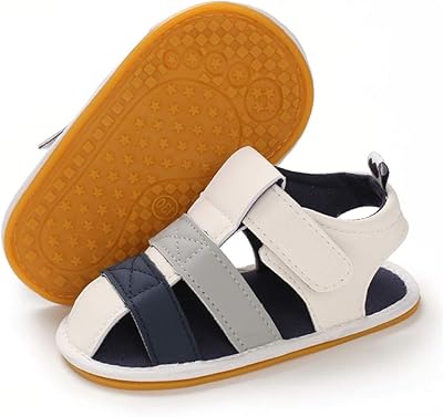 Sandales d'été pour bébé fille avec motif floral, semelle en caoutchouc antidérapante