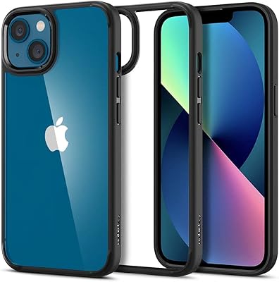Coque spigen ultra hybrid conçue pour iphone 13 - noir mat