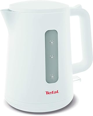Bouilloire électrique tefal, blanche et grise ko200127, 1 pièce