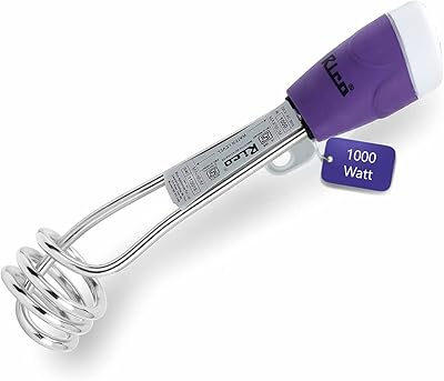 Chauffe-eau ricoh avec tige d'immersion en métal 1000w (argent)