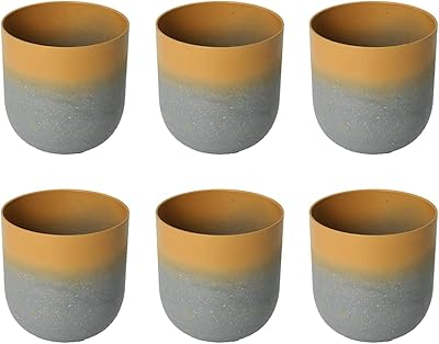 Yatai pot de fleurs en plastique pour l'intérieur – vase à fleurs – pots en plastique pour fleurs d'orchidées, plantes succulentes – mini pots de plantes pour l'intérieur – pots de jardin – jardinière pour plantes d'extérieur, décoration de pépinière (6). Transformez votre façon de consommer avec Diaytar Sénégal