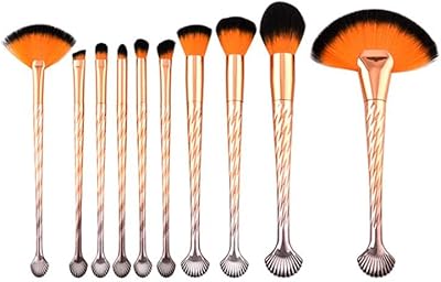 Coolbaby 10 pinceau de maquillage avec outil de maquillage de beauté en éventail