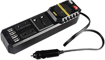Onduleur oktec 200 w, convertisseur de chargeur de voiture dc 12 v vers