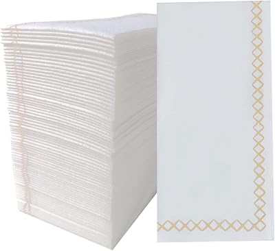 Serviettes de table giplas gold, serviettes de table de mariage, serviettes décoratives jetables