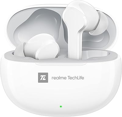 Écouteurs bluetooth sans fil realme tech life buds t100 avec microphone anc