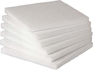 Cubes de polystyrène hygloss 12 x 12 x 1 pouce, 6 pièces