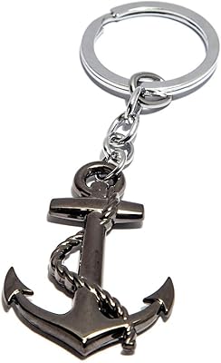 Porte-clés de voiture en forme de quai de bateau - gris