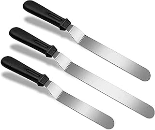 Couteau à palette de cuisson, lot de 3 outils de décoration en acier