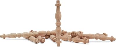 Broches de garde-corps en bois 3-3/8 pouces, paquet de 25 broches en chêne
