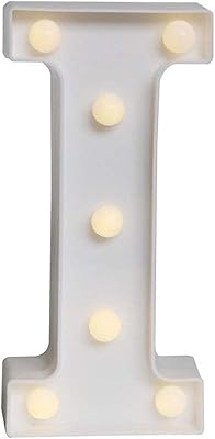 Lampe lumineuse décorative à led ogremar, lumières numériques de chapiteau en plastique blanc