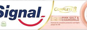 DENTIFRICE SIGNAL COMPLETE 8 NATURE ELEMENTS TOTAL PROTECTION AU SEL ROSE, CAMOMILLE