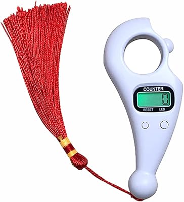 Compteur numérique islamique à perles rotatives abdiz, compteur zikr avec lumière led
