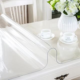 Nappe transparente 60 x 40 cm de 1,5 mm d'épaisseur, protection de table