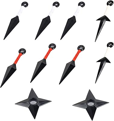 Ensemble de costumes de cosplay ninja kunai en plastique bmrlf 10 pièces