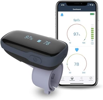 Moniteur de saturation en oxygène dans le sang sans fil willio par oxylink