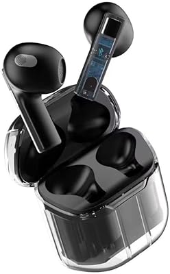 Écouteurs bluetooth de jeu transparents alfauz, 5.3, jerry 6983, confortables à porter, batterie