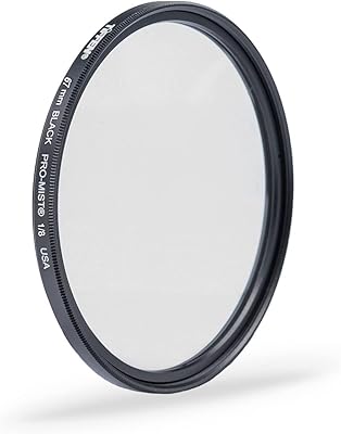 Filtre d'objectif d'appareil photo tiffin pro mist 1/8 67 mm 67bpm18 noir
