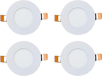 Panneau lumineux led circulaire à économie d'énergie phyto 3w, lumière fine blanc chaud