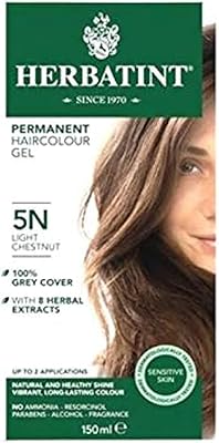 Teinture capillaire en gel unisexe herbatint marron
