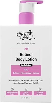 Lait corporel anti-âge chemist it play aux céramides et 4% de rétinol +