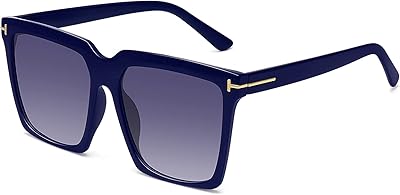 Lunettes de soleil carrées surdimensionnées de luxe rétro uv400 pour femmes