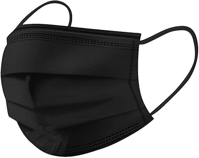 Masque anti-poussière bessant paquet de 50-100 masques jetables couleur unie non tissé respirant