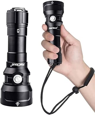 Lampe de poche professionnelle de plongée sous-marine 2000 lumens 120 m sous l'eau